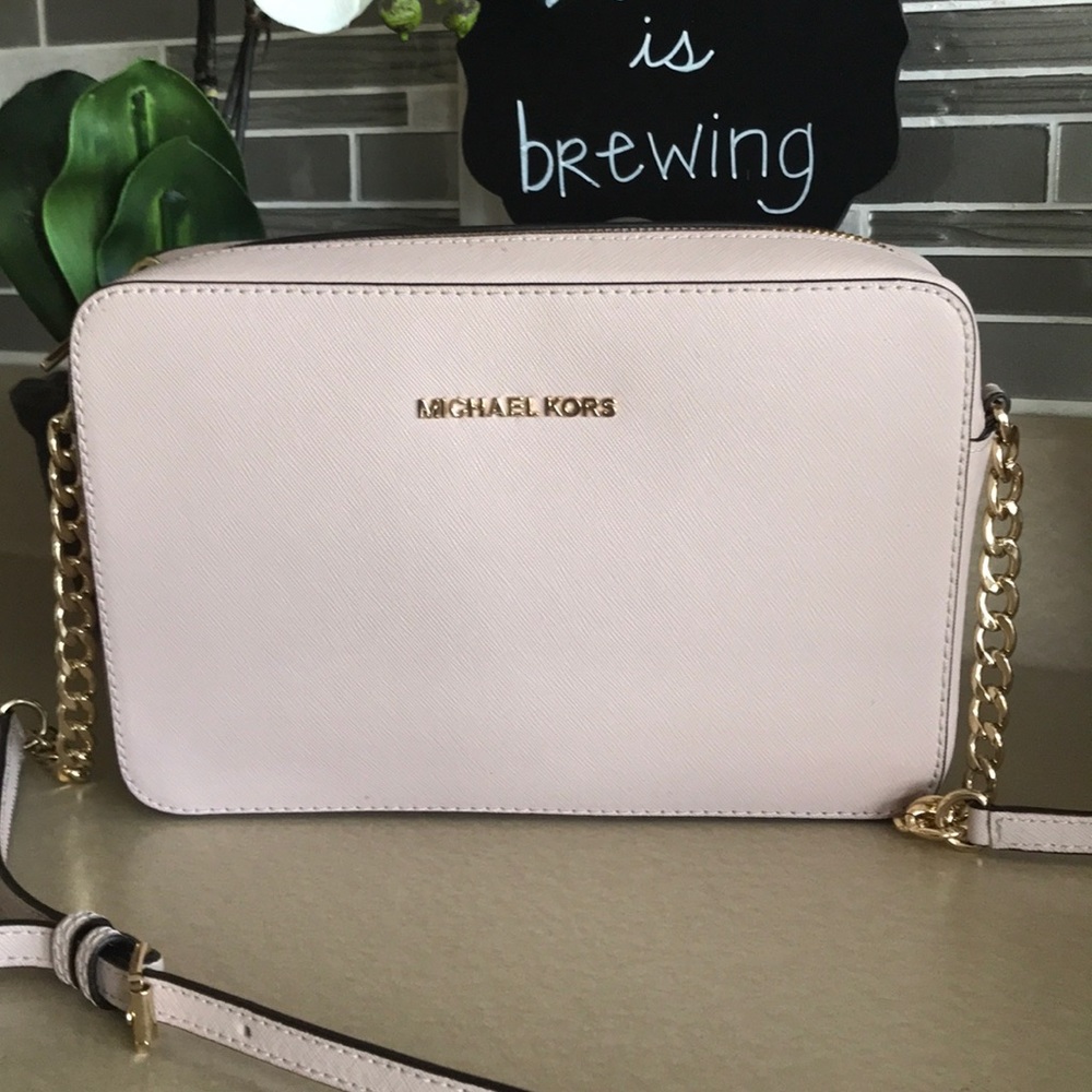 Michael Kors pink shoulder bag crossbody bah